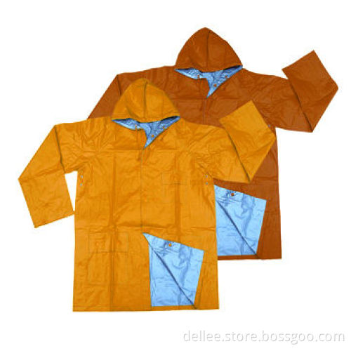 Reversible Raincoat, Made of 0.15 to 0.18mm PVC, Comfortable and Durable
